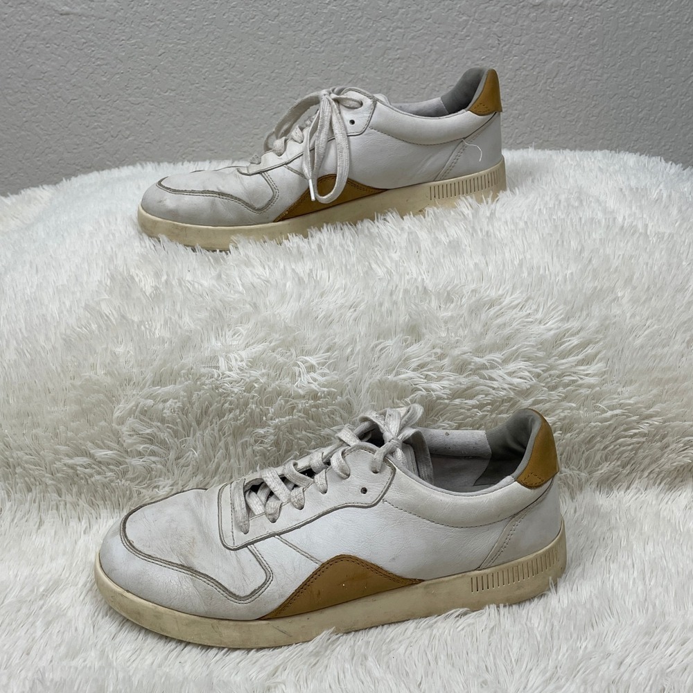 Everlane ReLeather Court Sneakers White Size W 9.5 M 7.5‎ Unisex Low Top Shoes